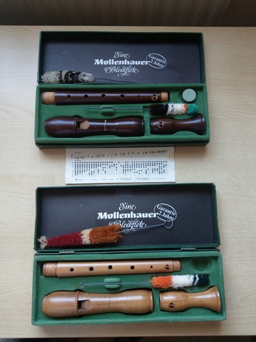 Mollenhauer blockflöte - 2x,
