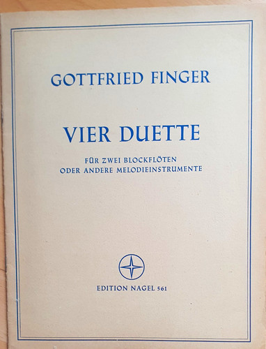 Edition nagel gottfried finger - edition,